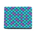 Teal Mermaid Scales Pattern Print Bifold Wallet