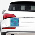 Teal Mermaid Scales Pattern Print Car Sticker