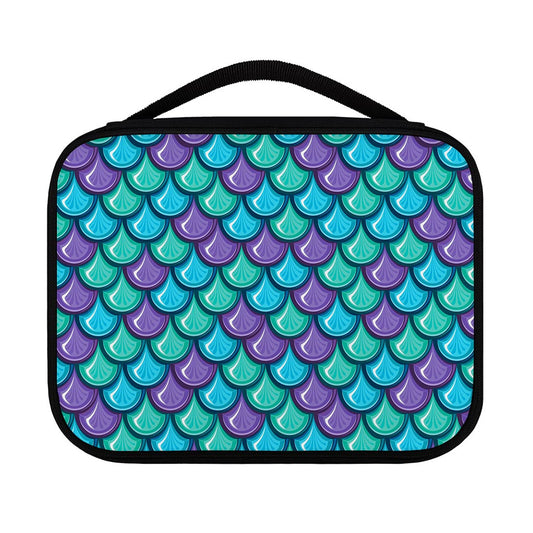 Teal Mermaid Scales Pattern Print Classic Bible Case