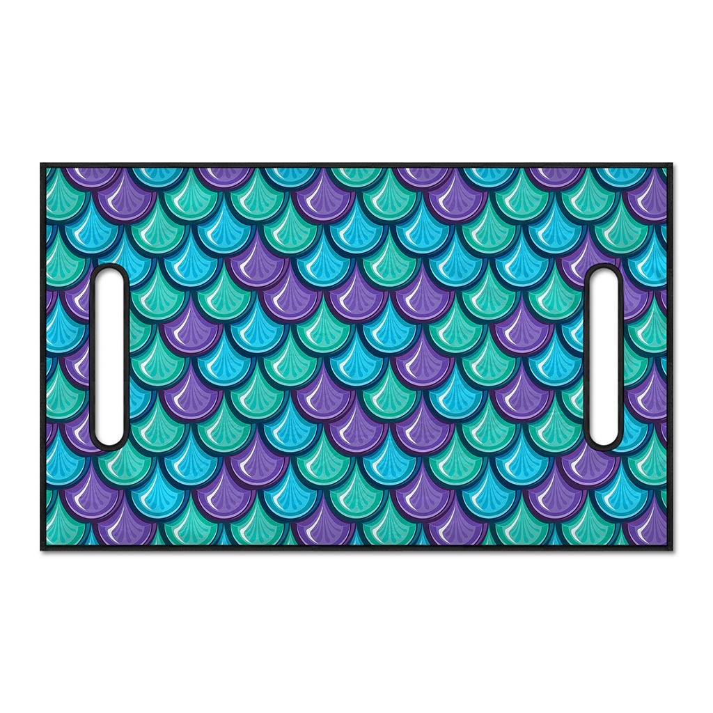 Teal Mermaid Scales Pattern Print Golf Cart Seat Cover