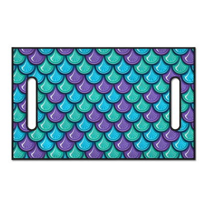 Teal Mermaid Scales Pattern Print Golf Cart Seat Cover