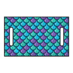 Teal Mermaid Scales Pattern Print Golf Cart Seat Cover