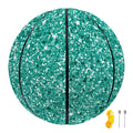 Teal (NOT Real) Glitter Print Basketball