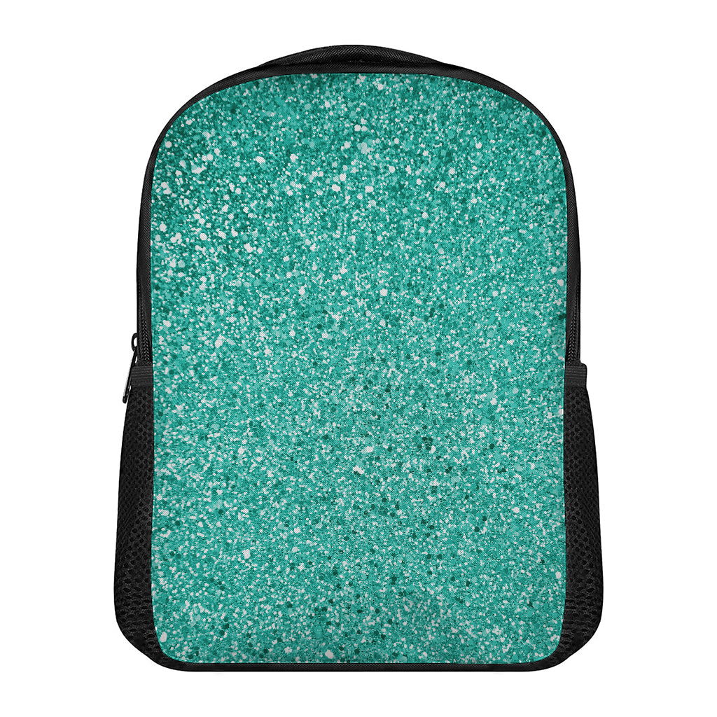 Teal (NOT Real) Glitter Print Casual Backpack