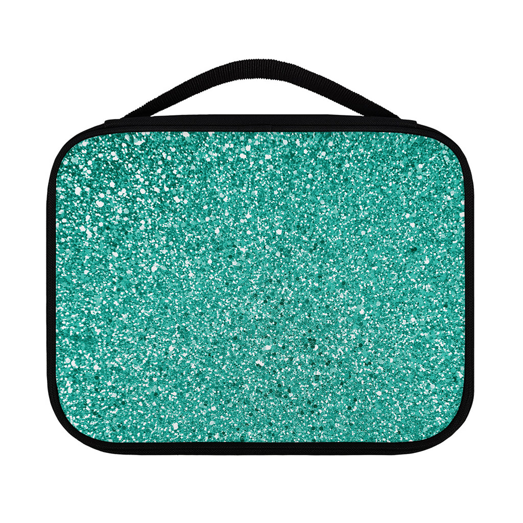 Teal (NOT Real) Glitter Print Classic Bible Case