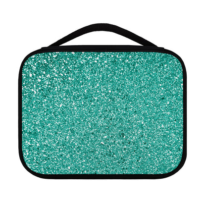 Teal (NOT Real) Glitter Print Classic Bible Case