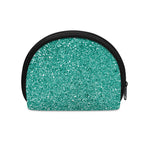 Teal (NOT Real) Glitter Print Coin Purse