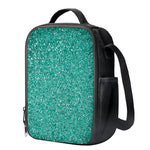 Teal (NOT Real) Glitter Print Crossbody Lunch Bag