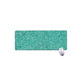 Teal (NOT Real) Glitter Print Extended Mouse Pad