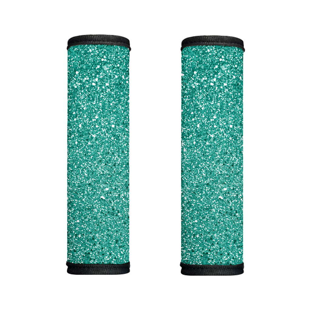 Teal (NOT Real) Glitter Print Handle Covers