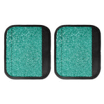 Teal (NOT Real) Glitter Print Handle Covers