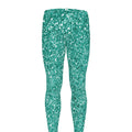 Teal (NOT Real) Glitter Print Men's Leggings