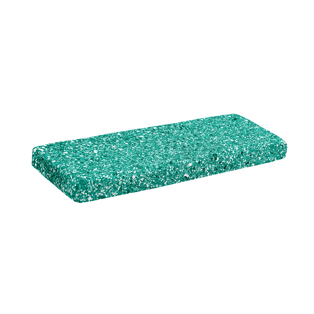 Teal (NOT Real) Glitter Print Piano Keyboard Cover