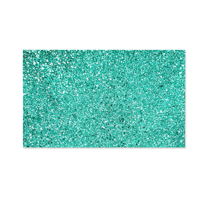 Teal (NOT Real) Glitter Print Polyester Flag