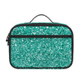 Teal (NOT Real) Glitter Print Portable Lunch Bag