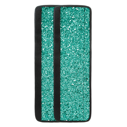 Teal (NOT Real) Glitter Print Refrigerator Handle Covers