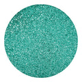 Teal (NOT Real) Glitter Print Round Blanket