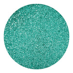 Teal (NOT Real) Glitter Print Round Blanket