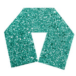 Teal (NOT Real) Glitter Print Scarf