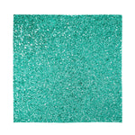 Teal (NOT Real) Glitter Print Silk Bandana