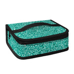 Teal (NOT Real) Glitter Print Small Lunch Bag