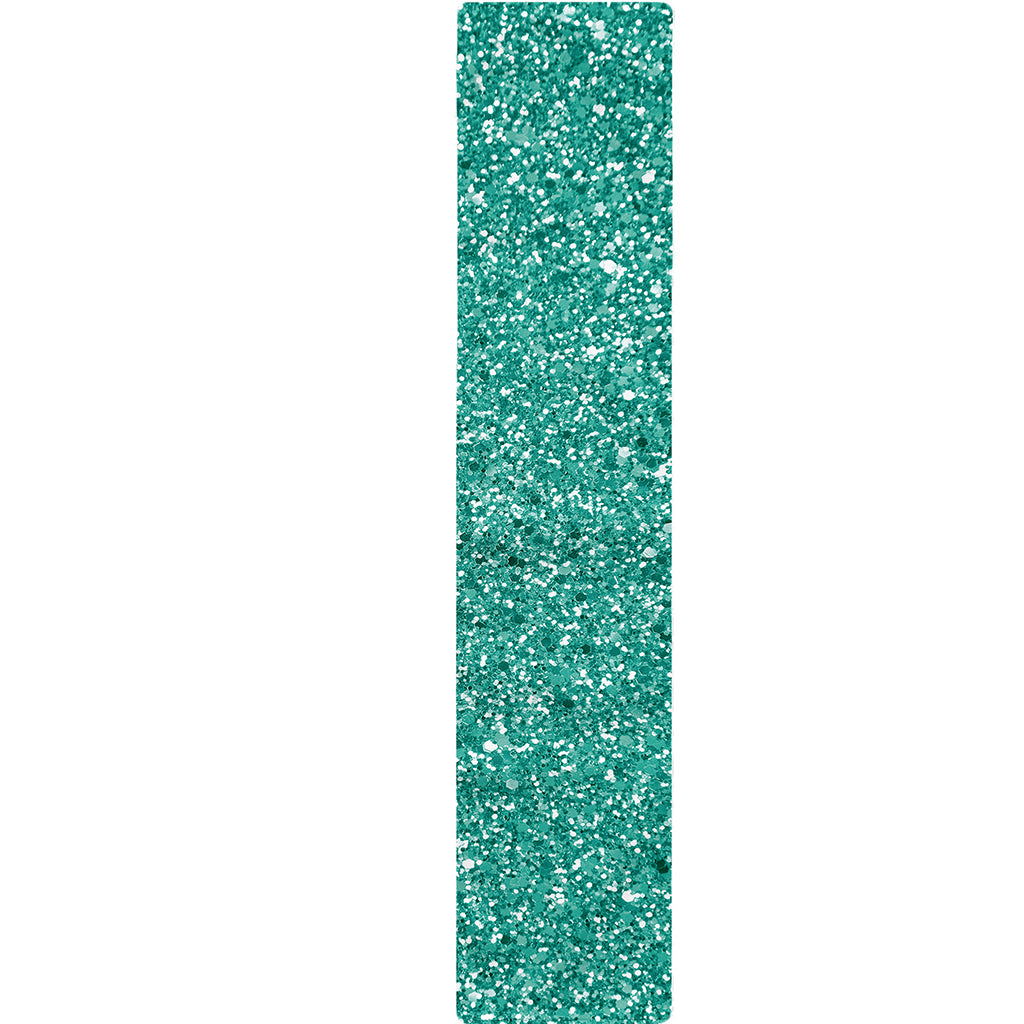 Teal (NOT Real) Glitter Print Table Runner