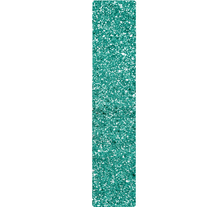Teal (NOT Real) Glitter Print Table Runner