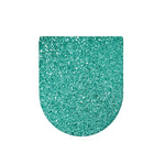 Teal (NOT Real) Glitter Print Toilet Lid Cover