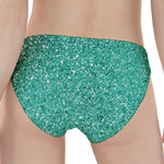 Teal (NOT Real) Glitter Print Women's Panties