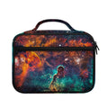 Teal Orange Universe Galaxy Space Print Briefcase Bible Bag