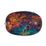 Teal Orange Universe Galaxy Space Print Car Side Mirror Covers