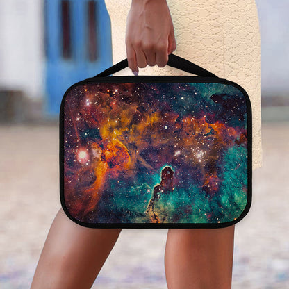 Teal Orange Universe Galaxy Space Print Classic Bible Case