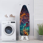 Teal Orange Universe Galaxy Space Print Ironing Board Cover