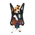 Teal Orange Universe Galaxy Space Print Pet Carrier Backpack
