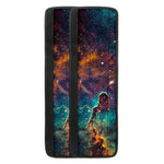 Teal Orange Universe Galaxy Space Print Refrigerator Handle Covers
