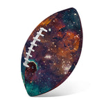 Teal Orange Universe Galaxy Space Print Rugby Ball