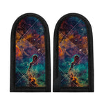 Teal Orange Universe Galaxy Space Print Skillet Handle Cover