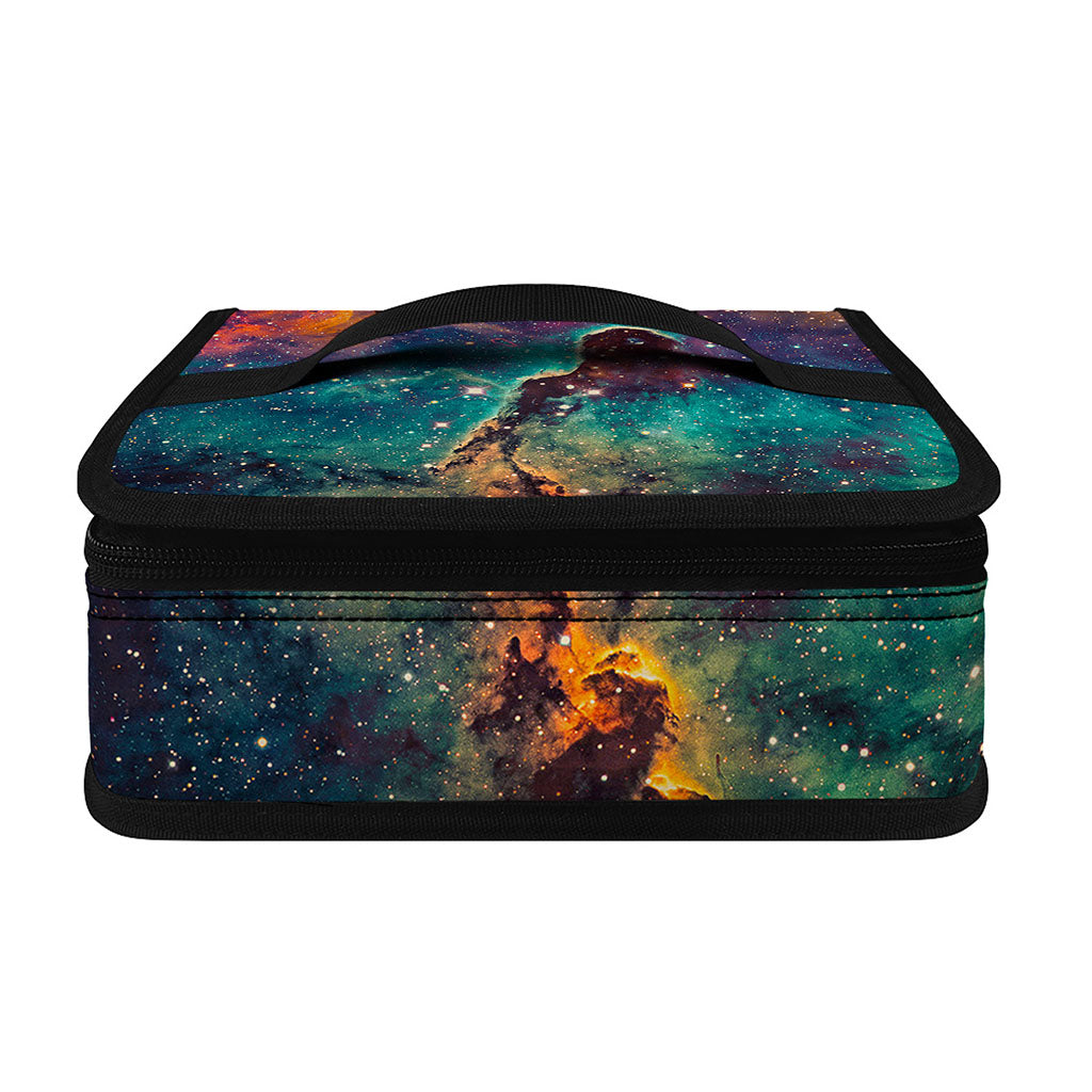 Teal Orange Universe Galaxy Space Print Small Lunch Bag