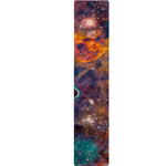 Teal Orange Universe Galaxy Space Print Table Runner