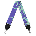 Teal Palm Tree Pattern Print Bag Strap