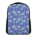 Teal Palm Tree Pattern Print Casual Backpack