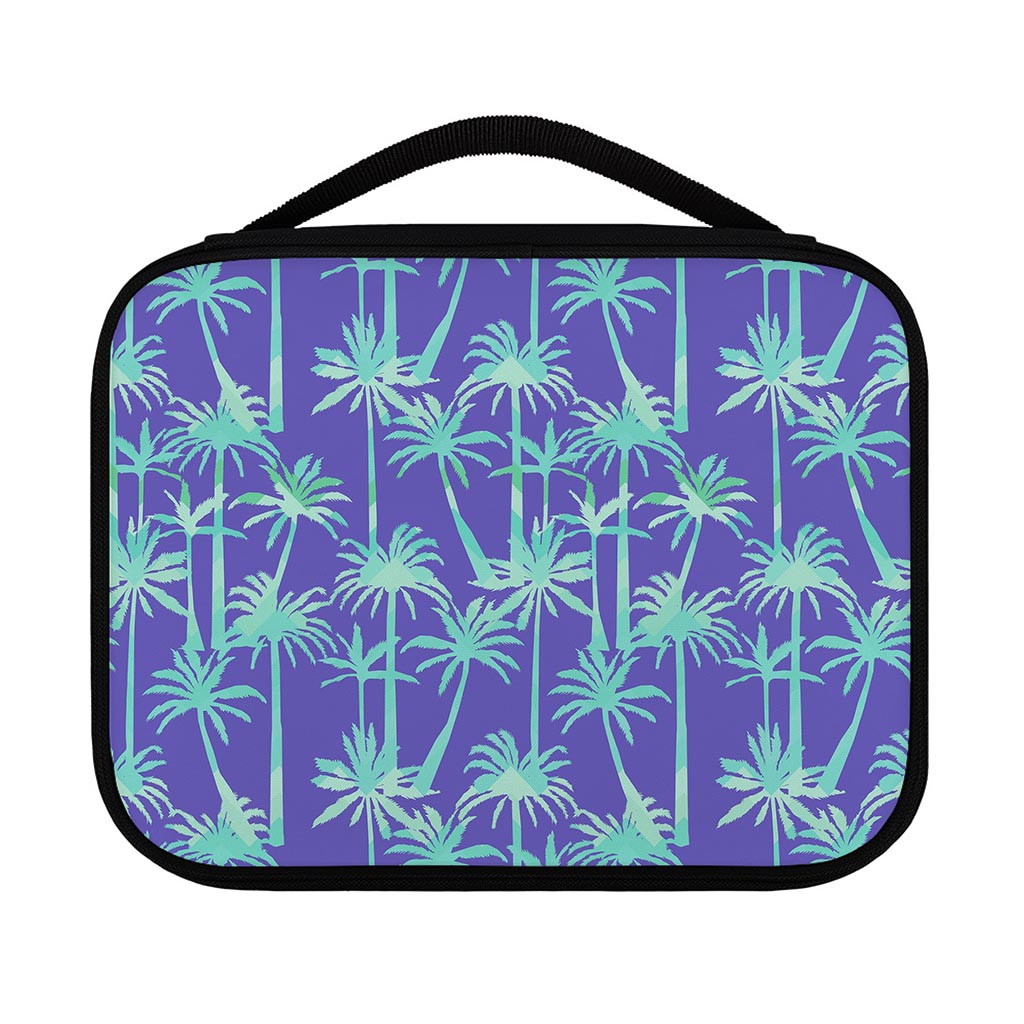 Teal Palm Tree Pattern Print Classic Bible Case