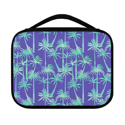Teal Palm Tree Pattern Print Classic Bible Case