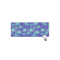 Teal Palm Tree Pattern Print Extended Mouse Pad