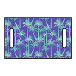 Teal Palm Tree Pattern Print Golf Cart Seat Cover