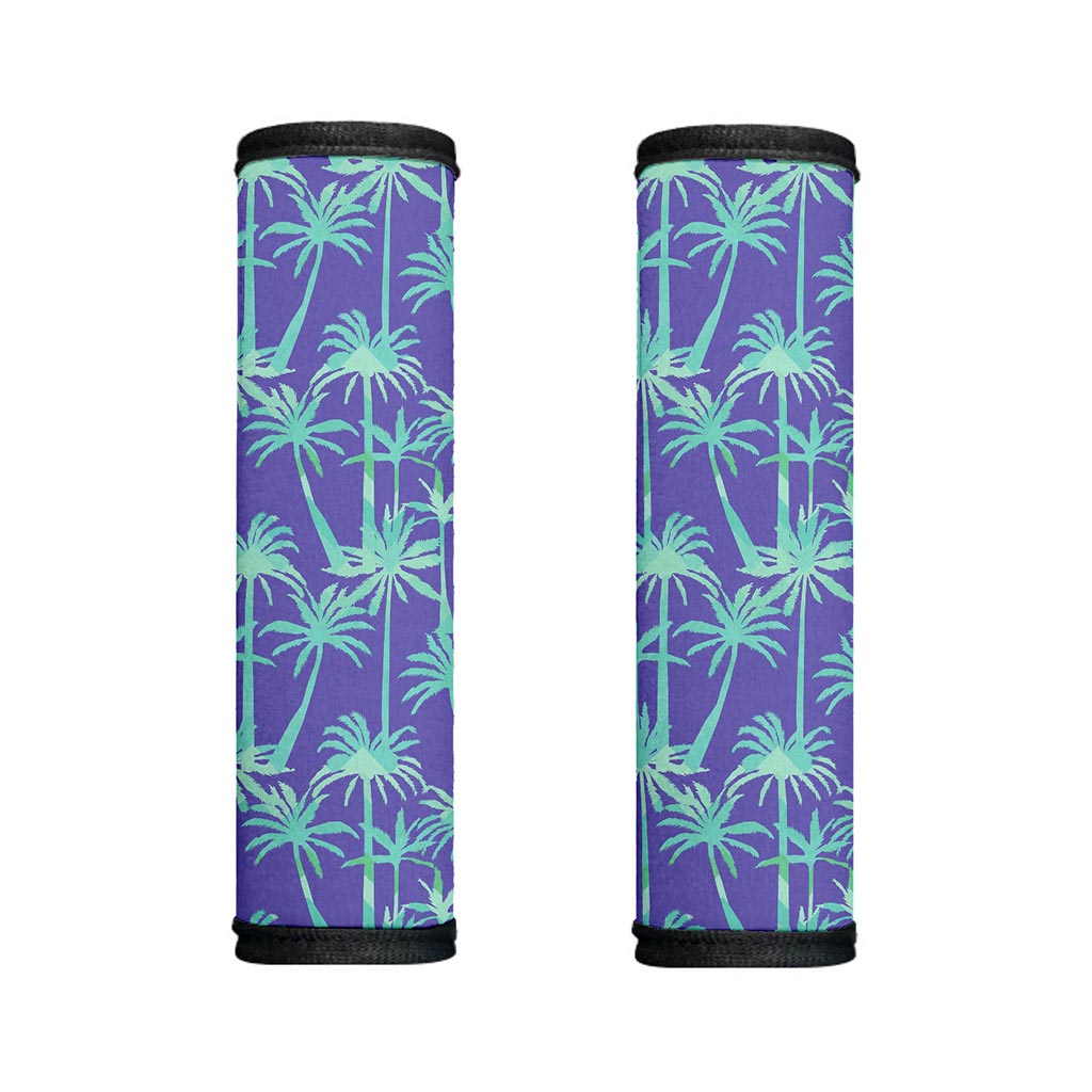 Teal Palm Tree Pattern Print Handle Covers