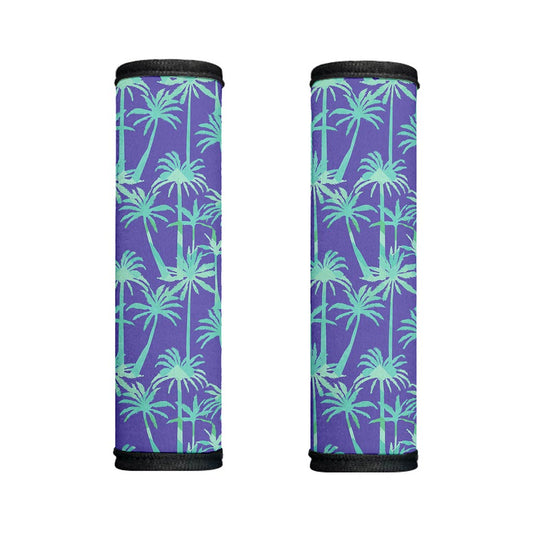Teal Palm Tree Pattern Print Handle Covers