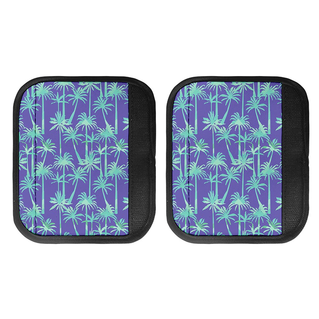 Teal Palm Tree Pattern Print Handle Covers