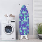 Teal Palm Tree Pattern Print Ironing Board Cover