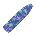 Teal Palm Tree Pattern Print Ironing Board Cover